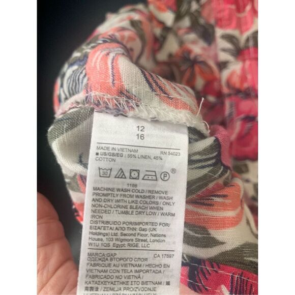 Gap Women's Linen-Cotton Shorts Coral Color - Picture 8 of 10